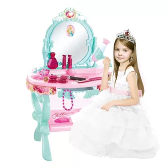   Set da tavolo da trucco interattivo da 32 pezzi per bambini - Blu e Rosa con Musica e Luci