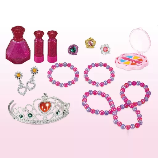 Set da tavolo da trucco interattivo da 32 pezzi per bambini - Blu e Rosa con Musica e Luci