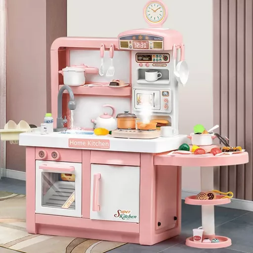 Set da cucina da sogno - Rosa chiaro con accessori da cucina per bambini