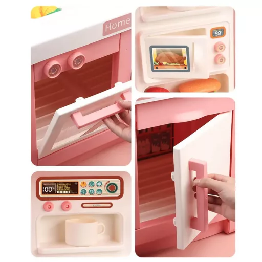 Set da cucina da sogno - Rosa chiaro con accessori da cucina per bambini