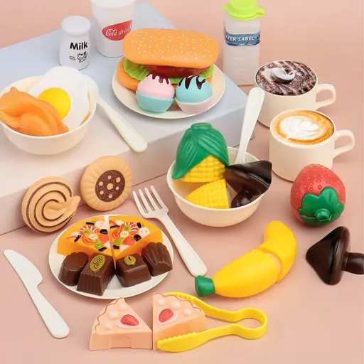 Set da cucina da sogno - Rosa chiaro con accessori da cucina per bambini