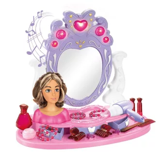   Tavolo da trucco interattivo con luci e accessori per bambini
