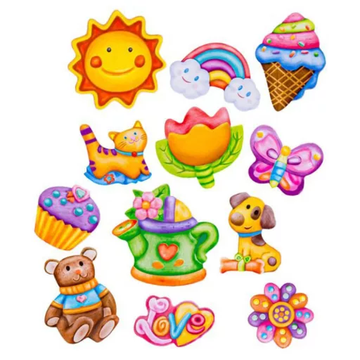 Kit per la creazione di magneti da frigorifero fai-da-te per bambini con colori e stampi