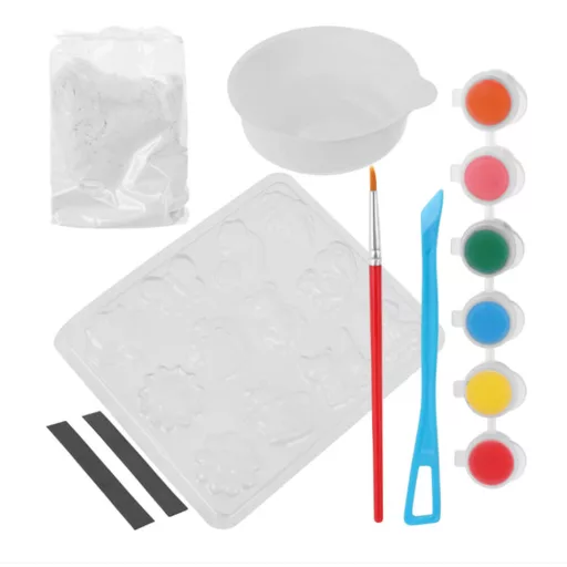 Kit per la creazione di magneti da frigorifero fai-da-te per bambini con colori e stampi