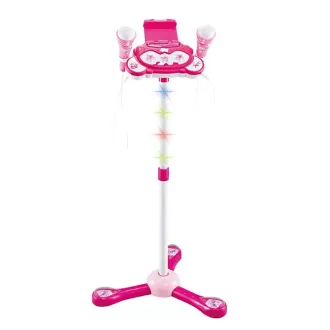  Set di microfoni da palco regolabile per 2 persone con effetti e connessione telefonica per bambini