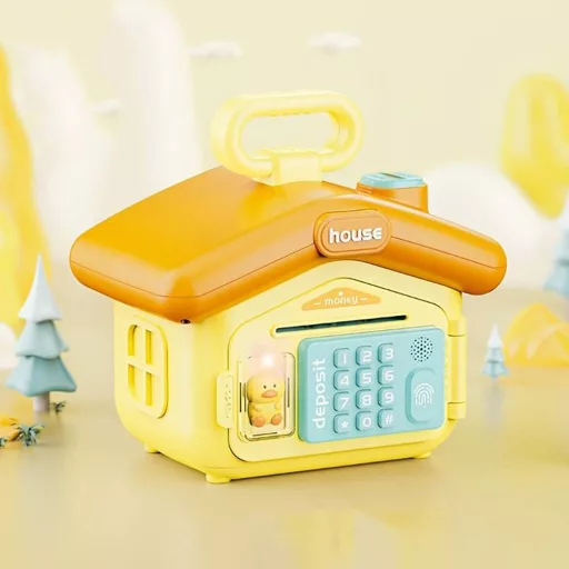 Banca musicale interattiva con codice personalizzato per bambini