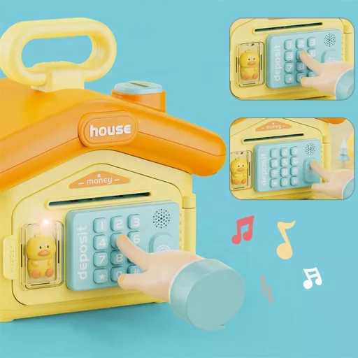 Banca musicale interattiva con codice personalizzato per bambini