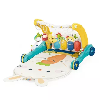 Passeggino 2-in-1 e tappeto da gioco musicale con pianoforte