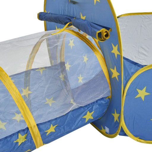 Tenda da gioco 3-in-1 per bambini con tunnel e canestro