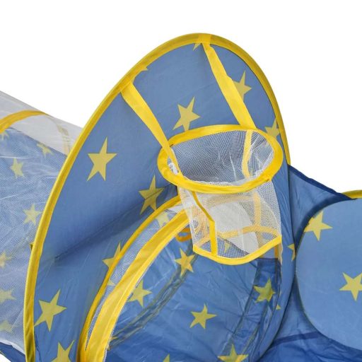 Tenda da gioco 3-in-1 per bambini con tunnel e canestro