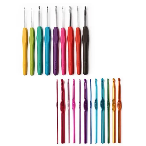 Kit Completo per Uncinetto con Filati Colorati e Accessori in Borsa Elegante