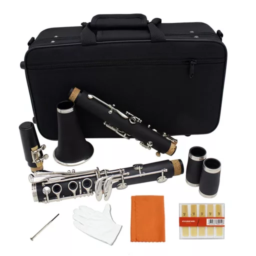 Clarinetto B-flat con accessori in custodia - Ideale per principianti e musicisti avanzati