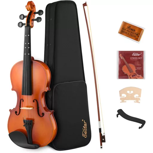Set di violino acustico con custodia - Kit completo per principianti con arco e accessori