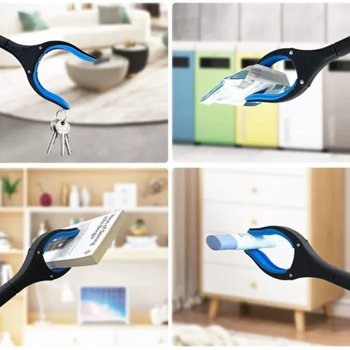 Raccoglitore di rifiuti LED con testa magnetica - Design pieghevole da 82 cm