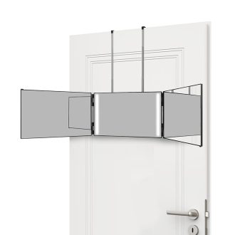   Specchio a 3 pannelli con sospensione telescopica regolabile - Perfetto per trucco e acconciature