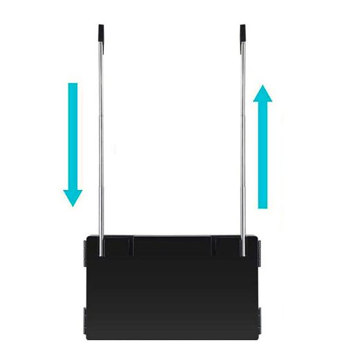 Specchio a 3 pannelli con sospensione telescopica regolabile - Perfetto per trucco e acconciature