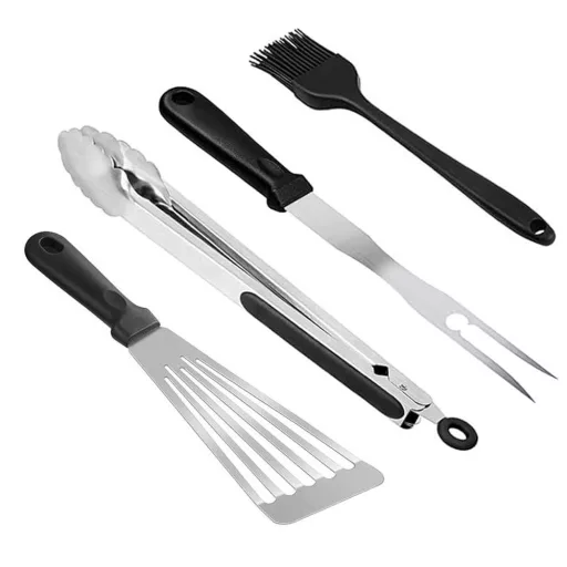 Set di barbecue in acciaio inossidabile da 134 pezzi con termometro e accessori