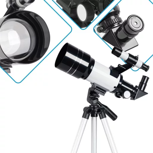 Telescopio Hobby Astronomico con Adattatore per Smartphone e Treppiede Portatile