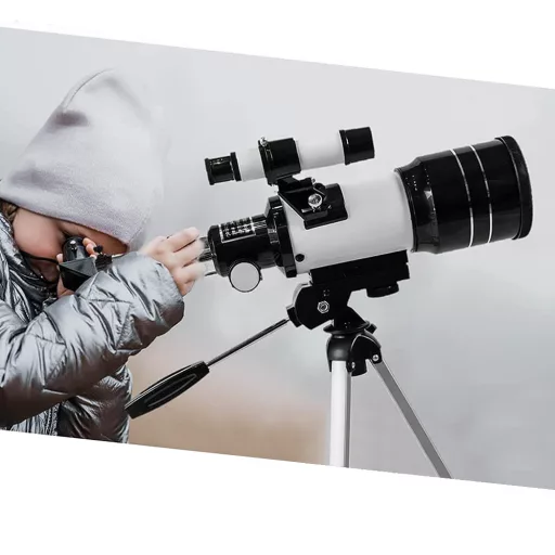Telescopio Hobby Astronomico con Adattatore per Smartphone e Treppiede Portatile