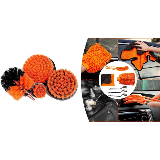 Kit di pulizia e cura per auto da 20 pezzi per superfici esterne e interne