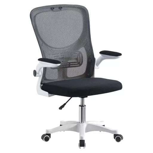 Sedia da ufficio ergonomica con braccioli regolabili e supporto lombare - capacità di 120 kg