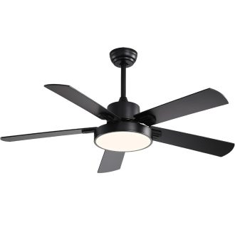   Ventilatore da soffitto moderno con luce LED e telecomando, diametro 42"