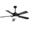 Ventilatore da soffitto moderno con luce LED e telecomando, diametro 42"