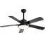 Ventilatore da soffitto moderno con luce LED e telecomando, diametro 42"