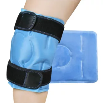   Set di sacchetti di gel riscaldanti e raffreddanti per il recupero sportivo - 2 pezzi con cinturini in velcro