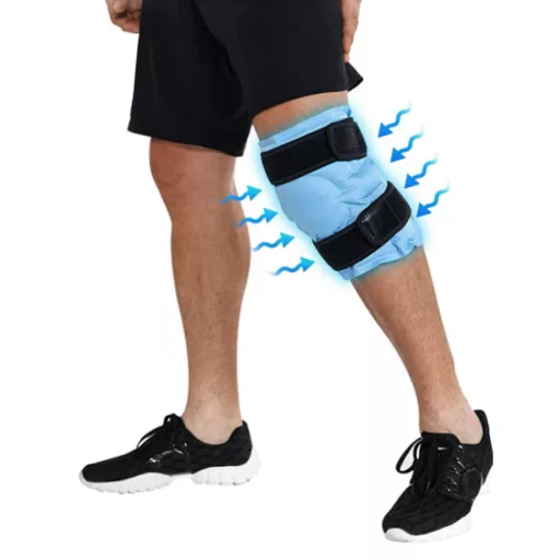 Set di sacchetti di gel riscaldanti e raffreddanti per il recupero sportivo - 2 pezzi con cinturini in velcro