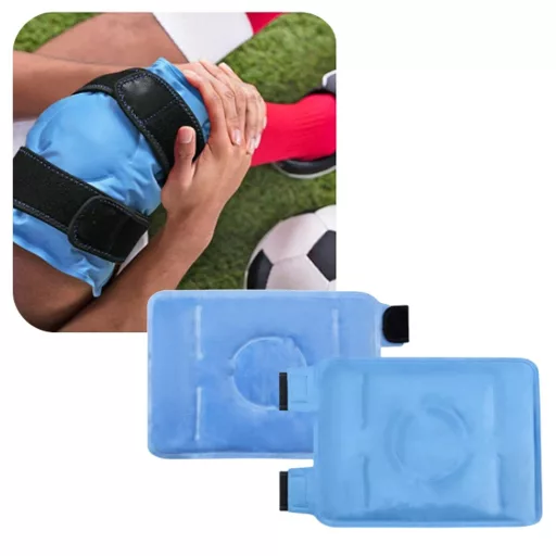 Set di sacchetti di gel riscaldanti e raffreddanti per il recupero sportivo - 2 pezzi con cinturini in velcro
