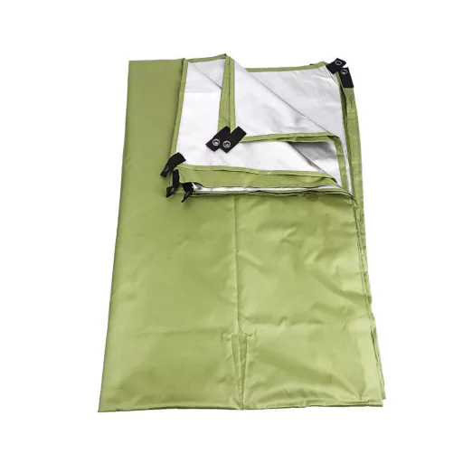 Telo da campeggio impermeabile 3x3 m con borsa da trasporto e picchetti