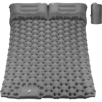   Materasso da campeggio gonfiabile per 2 con cuscino - Impermeabile, portatile, spesso 9 cm