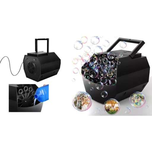 Macchina per bolle elettrica - Compatta, alimentata USB con capacità di 0,5L per eventi