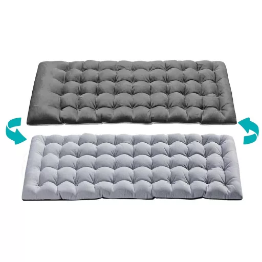 Letto da campeggio pieghevole con testata regolabile e materasso impermeabile bicolore
