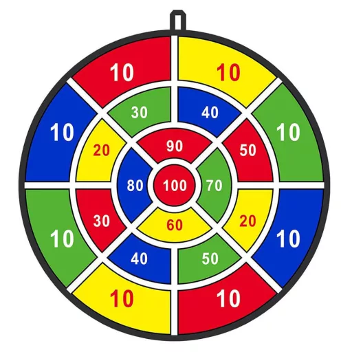 Gioco del bersaglio appiccicoso con 12 palline morbide - 36 cm, sicuro per i bambini