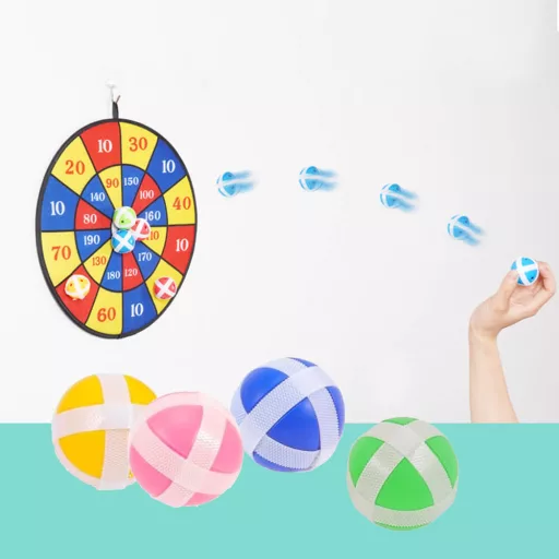 Gioco del bersaglio appiccicoso con 12 palline morbide - 36 cm, sicuro per i bambini