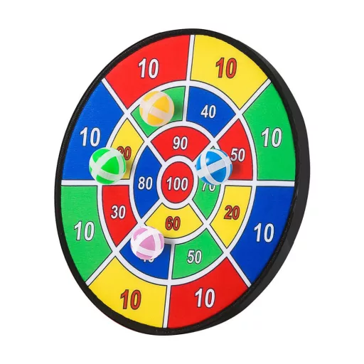 Gioco del bersaglio appiccicoso con 12 palline morbide - 36 cm, sicuro per i bambini