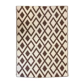   Tappeto da esterno marrone, 120x180 cm, resistente alle intemperie, reversibile