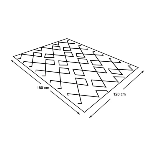 Tappeto da esterno marrone, 120x180 cm, resistente alle intemperie, reversibile