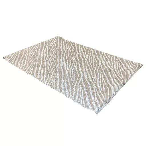 Tappeto da esterno reversibile, 120x180 cm, resistente alle intemperie beige