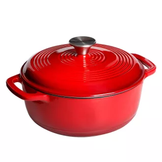  Casseruola in ghisa smaltata da 5,7 L con coperchio - Adatta per forno
