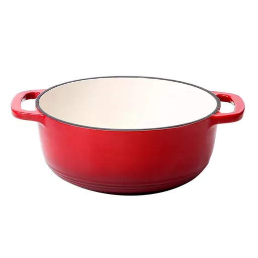 Casseruola in ghisa smaltata da 5,7 L con coperchio - Adatta per forno