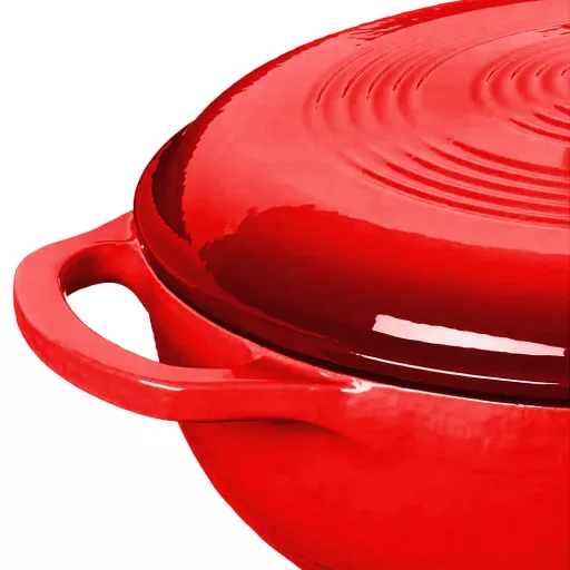Casseruola in ghisa smaltata da 5,7 L con coperchio - Adatta per forno