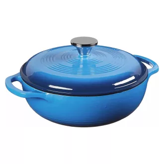   Casseruola in ghisa smaltata con coperchio, 5,7L, adatta per il forno