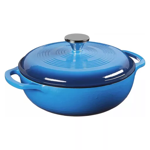 Casseruola in ghisa smaltata con coperchio, 5,7L, adatta per il forno