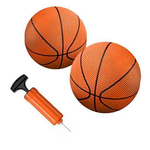 Set di canestro da basket da parete con 2 palloni e tabellone
