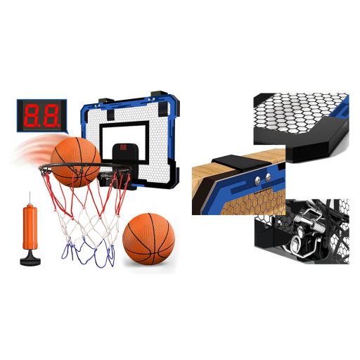 Set di canestro da basket da parete con 2 palloni e tabellone