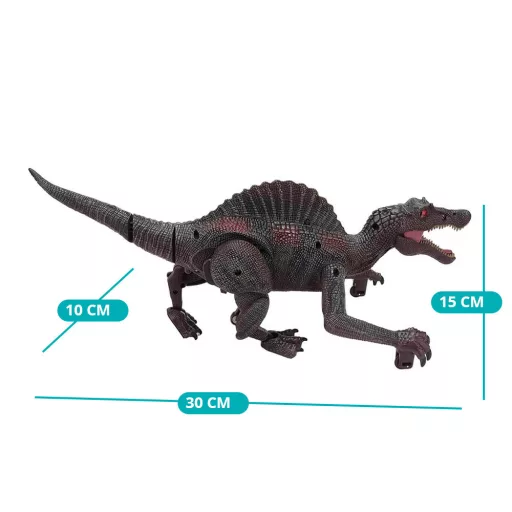 Giocattolo dinosauro telecomandato con effetti sonori e luminosi