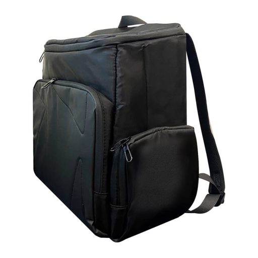 Zaino Nero Spazioso 43x25x42 cm - Imbottito, Resistente all'Acqua, Ideale per Laptop e Console